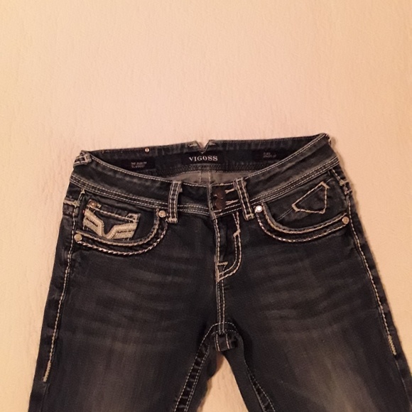 Vigoss 'Dublin' Slim Boot Cut Embellished Jean - Picture 5 of 5